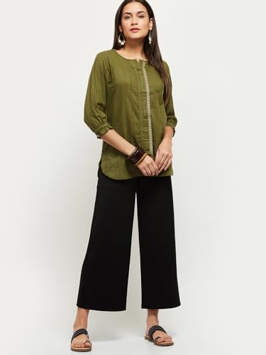 Image of Max Women Regular Fit Embroidered Ethnic Top