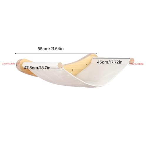 Billowvolve Katzen Hängematte Wandregale Haustier Wandhängematte Comfy Wandbett Wandmöbel zum Klettern und Liegen