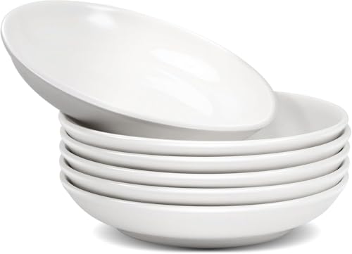 Kinmsito 6 Stück Vorspeisenteller aus Keramik,15 cm Weiß Porzellan...