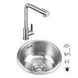 Silencieux et anti-condensation : le fond de cet évier a une couche anti-condensation et un tapis silencieux, il n'y aura pas de gouttelettes d'eau à l'arrière de l'évier, et le tapis silencieux peut réduire le bruit.