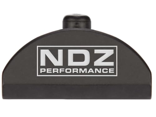 NDZ Performance Brass Grip Frame Plug for Glock Gen 4-5 G17 G19 G22 G23 G24 G31 G32 G34 G35 – No Backstrap – Armor White Cerakote – White Laser Engraving, Logo