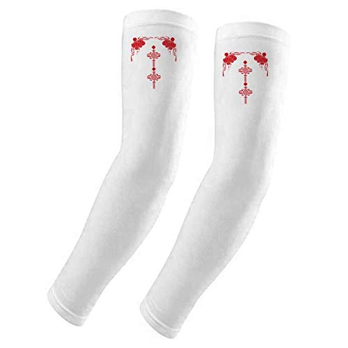 Guante con diseño de nudo chino evita manos frías con estilo étnico transpirable