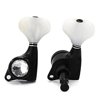 ZYZYZY Tuner Mécanique Tête Piquets De Guitare Acoustique Crystal De Cristaux De Fishtail Noir avec Accessoires De… - Les Beatles, Paul McCartney, John Lennon, RIngo Starr, George Harrison ZYZYZY Tuner Mécanique Tête Piquets De Guitare Acoustique Crystal De Cristaux De Fishtail Noir avec Accessoires De… – Image 3