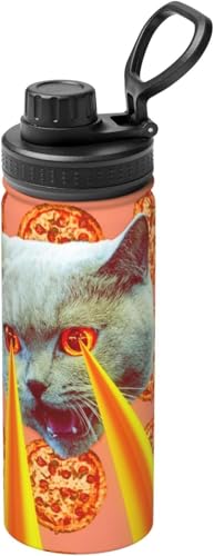 おもしろ 猫 猫柄 面白い ねこ 水筒 真空断熱 保温 保冷 スポーツボトル 人気 ステンレスボトル スポーツ飲料対応 漏れない 直飲み530ml 男の子 女の子 おしゃれ 大人 子供 アニメ グッズ キャラクター