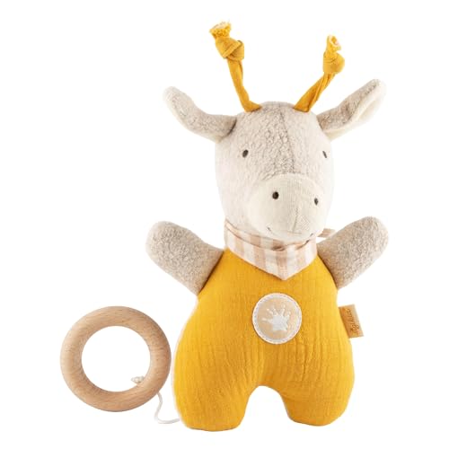 Boîte à musique girafe SIGIKID 39929 en peluche douce pour l'éveil de bébé