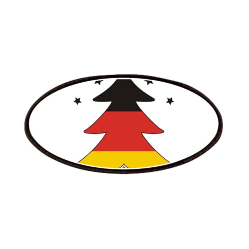 CafePress German Flag Christmas Tree Patches 4