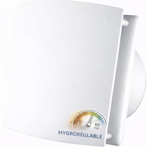 Soka home Ventilateur Extracteur d'Air VMC Salle de Bain Ø100 Hygroréglable Silencieux 95m³/h
