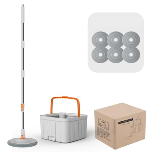 PBENO Bodenwischer Haushalt Nicht Hand Waschen Mopp Versenkbare Flache Mopp Saug Mit Eimer Mit Wischtuch Rotierenden Mopp Set – Bild 3