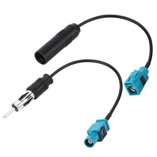 BLTIATLE Car Radio Adapter Cable 6inch Universal Vehicle FM AM Radio Fakra Z Male Female to DIN Plug Connector Cable with Fakra Z Male to DIN Plug Connector for Car Stereo Audio HD Radio Head Unit