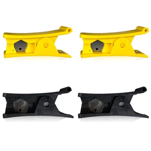 NHQ 4 Piezas Cortador de tubos de PVC,Cortador de Tubo Plástico,PVC Pipe Cutter Nylon Plastic,Cortatubos PVC Teflon El Cortador
