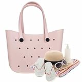 Wasserdichte EVA-Strandtasche,Große Strandtasche | Waschbare, Kippsichere, Strapazierfähige Reisetaschen Den Sport Am, Geschenk Frauen