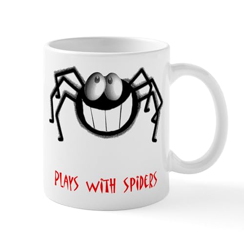 CafePress Plays With Spiders Mug 11 oz (325 ml) Ceramic Coffee Mug