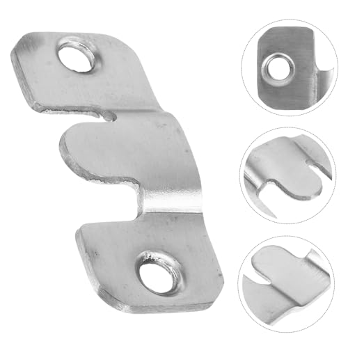 Image of Holibanna 12pcs Stainless Steel Photo Hangers for Wall Heavy Duty Buckle Hangers for Office and Home Decor