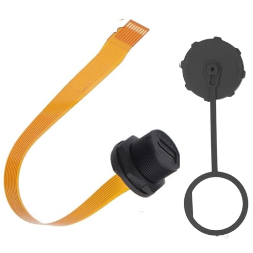 20CM SD TF Socket SD TF Card Extension Cable, IP67 Waterproof Female to Male Extender Panel Mount SIM Card Slot with Dust Cover for Industrial Equipment, Car Navigation, Surveillance, Camera