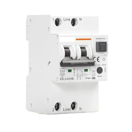 Disjoncteur RCBO Type B 2P 40A 230V pour protection différentielle 30mA - 2