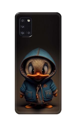 Image of PRINTFIDAA Printed Hard Back Cover Case for Samsung Galaxy A31 Back Cover (Animated Duck) -112