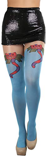 Image of ToBeInStyle Women's Cute Thigh High Printed Character Tights