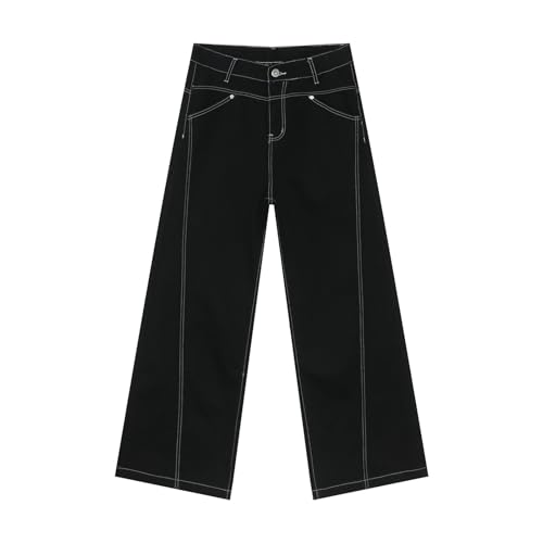 Men's Denim Jeans American High Street Wide Leg Loose Casual Commuting Weekend Daily Pants for Men