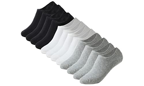 FEVERSOLE No Show Socks Women Ankle Low Cut Thin No Slip Invisible Liner Socks
