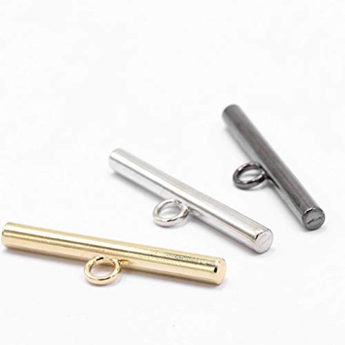 EXCEART 50 Pcs T Bar Alternar Fecho Artesanato Artesanato Jóias Fechos para Pulseira Fazendo Fecho A