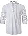 JEMITOP Men's Vintage Renaissance Costume Long Sleeve Lace Up Shirts for Pirate Viking Medieval Vampire Halloween Cosplay Clothing White XL