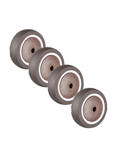 Roulette simple renforcée marron pour remplacer vos roues bloquées et protéger vos parquets