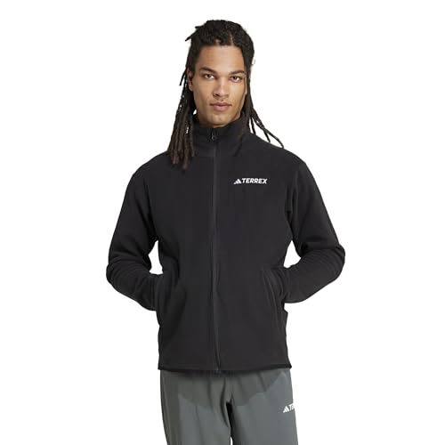 adidas Men's Terrex Multi Essentials Full-Zip Fleece Hiking Jacket