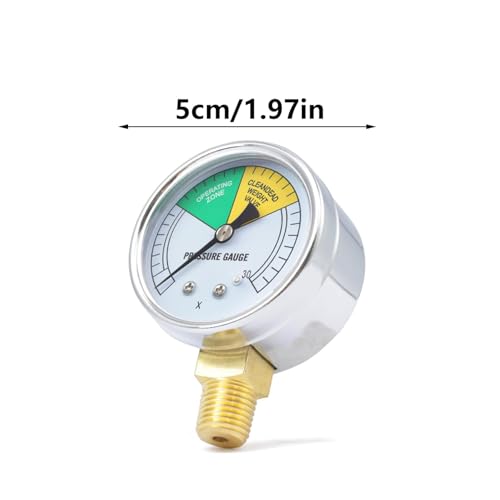 Manómetro para freidoras de presión 0-30PSI montaje inferior miniatura 5