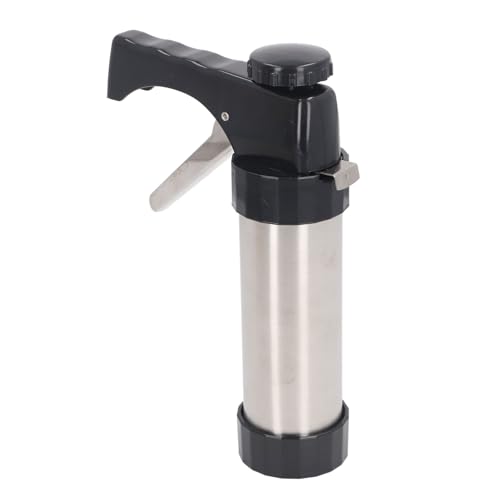 Cookie Press, Stainless Steel Churro Maker Machine, Cake Dessert Decorating Syringe with, for Biscuit Maker, Frosting Piping Kit for Cupcake Decoration