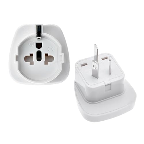 Adaptateur 3 broches 10A voyage et maison convertisseur de puissance blanc