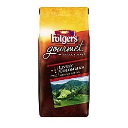 Folgers Lively Colombian Ground Coffee, Medium Roast, 10 Ounce