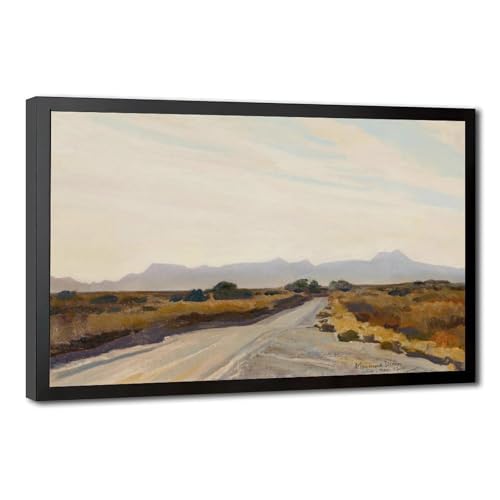 Impression sur toile Desert Autumn Maynard Dixon cadre à suspendre bureau 20x30