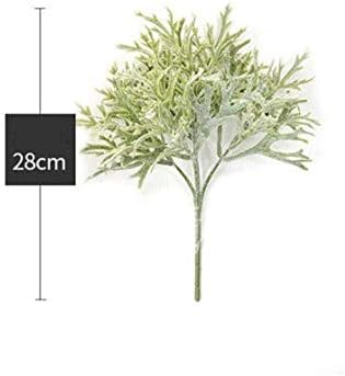 Miniatura 3 de EdricShop - Planta de flores artificiales de follaje sintético para otoño, hogar, Navidad, decoración de boda, decoración de otoño, hojas de plantas