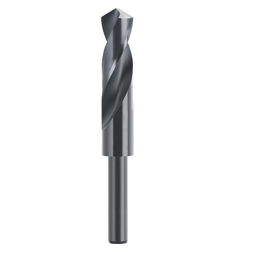 Twist Drill BitDrill Bit 1pc Reduced Shank HSS Twist Drill Bit For Wood/Metal Nitride Coated Hole Cutter(34mm)