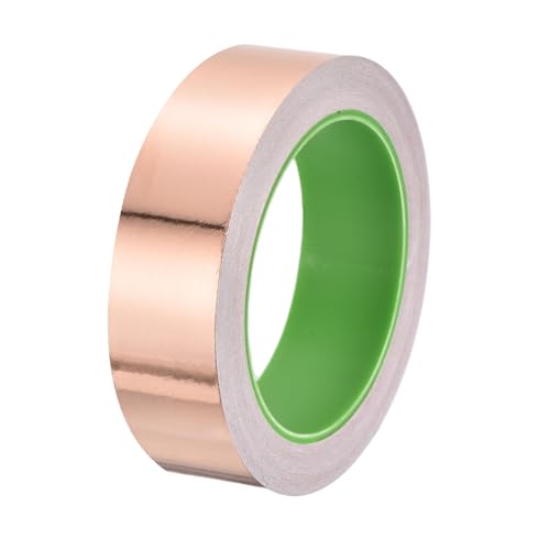 Image of PATIKIL Copper Foil Tape 1.18 Inch x 66 Feet 0.05mm Thick Double Sided Conductive Adhesive EMI Shielding for Electronics, Circuits, Grounding