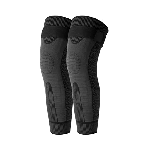 JPSSJGYH Aicao Knee Protection for Warm, Acupressure Self-Heating Knee Sleeve, Breathable Knee Brace Support (Black,L)