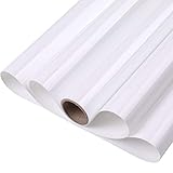 GraceM HTV just Buy it Iron on Vinyl Works Perfect with Silhouette for T-Shirt and Other DIY Materials, Easy to Cut&Weed, Customer Repeat 5ft by 12inch roll Matte Heat Transfer Vinyl(White)?-â€¦