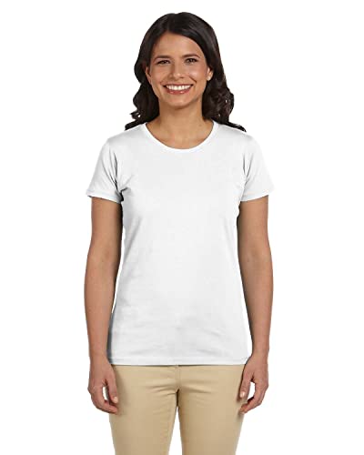 econscious Women's 100% Organic Cotton Short Sleeve Tee (White, Large)