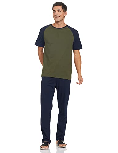 Image of Marks & Spencer Men's Cotton Solid Pajama Set