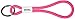Pantone Pantalones Design Key Chain Short | Llavero Resistente y Colorido | Corto | Rodamine C |, Nailon, Rhodamine Red, 18