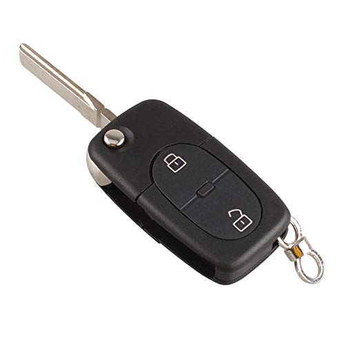 Chave Canivete Audi A3 A4 2 Botões Emblema E Lamina Cr1620