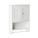 Zenna Home Cottage Collection Wall Cabinet, White