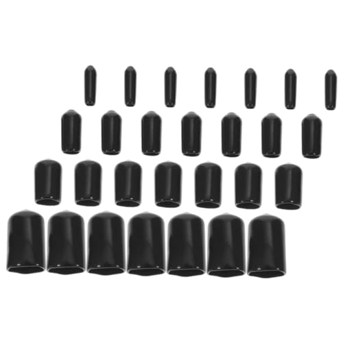 LIFKOME 80pcs Rubber End Cap Bolt Cap Tube Outer Sealing Thread Protector for Furniture Automotive Replacement Parts