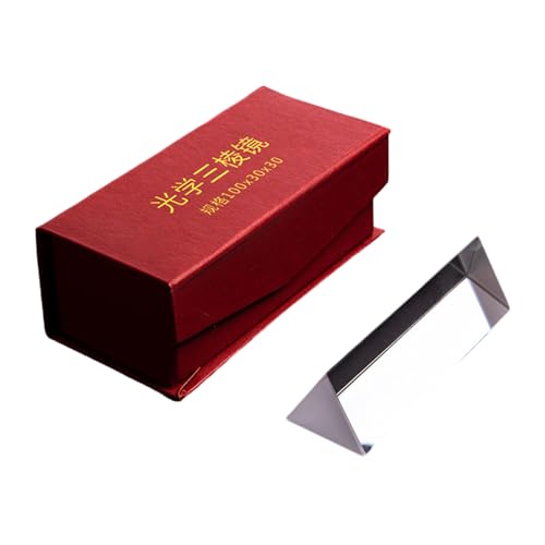 Rainbow Triangular Prism Optical Glass Triangular Prism Triples Prism for Photography Effect Physics Teaching