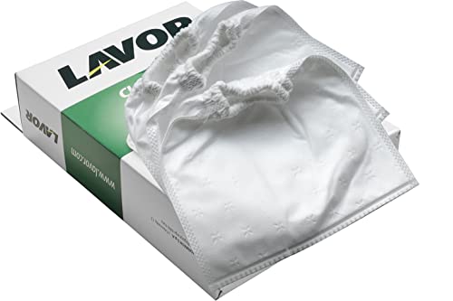 Lavor Juego de 3 filtros de tela para aspiradora Joker y Ashley 111, Ashley 411, Ashley 901, Ashley 1000 Premium/Evo/Prime, para aspirar polvo o ceniza, gris claro