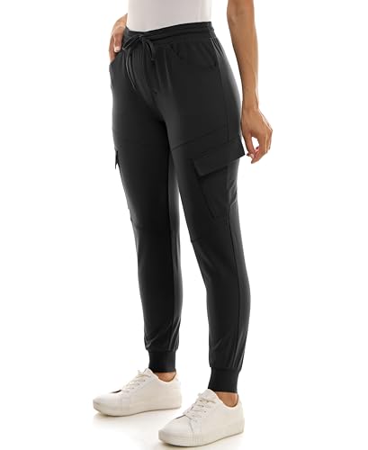 Zac & Rachel Women's Brushed Dty Jogger with Cargo Pcoket and Sectional Leg Detail2