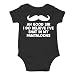 AW Fashions Ah Good Sir, I Do Believe I've Shat My Pantaloons Cute Novelty Funny Infant One-Piece Baby Bodysuit (6 Months, Black)