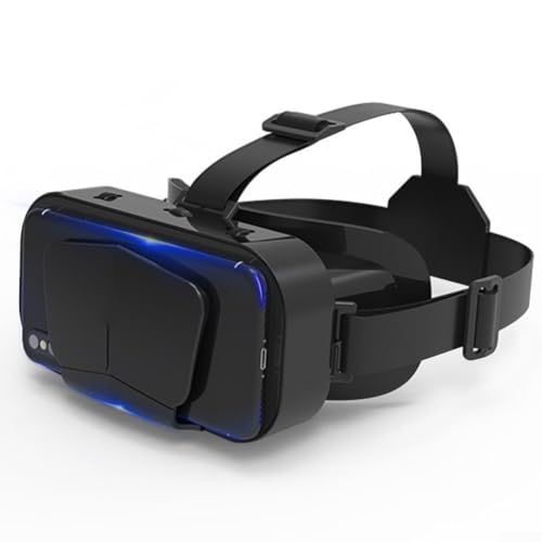Auriculares VR con controlador para teléfonos inteligentes de 4.7 a 7 pulgadas, gafas de realidad virtual FOV de 110° con distancia ocular ajustable, lentes HD antiluz azul para juegos y películas 3D