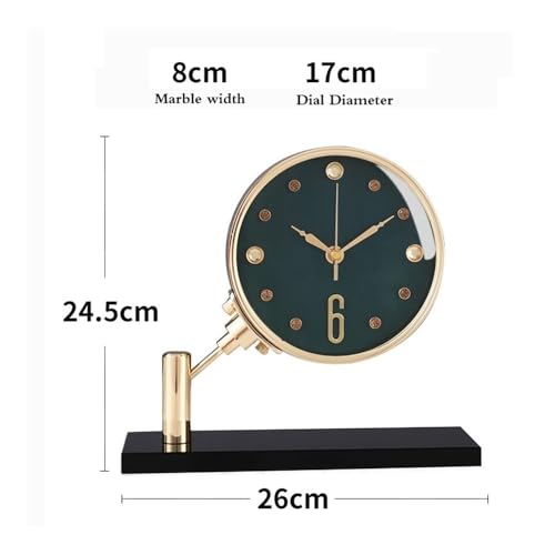 Reloj de mesa de aleación de diseño simple y elegante para uso en interiores 3