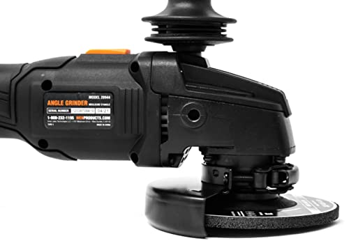 Image of WEN Cordless Angle Grinder, Brushless with 20V Max 4.0 Ah Lithium-Ion Battery and Charger (20944), Black